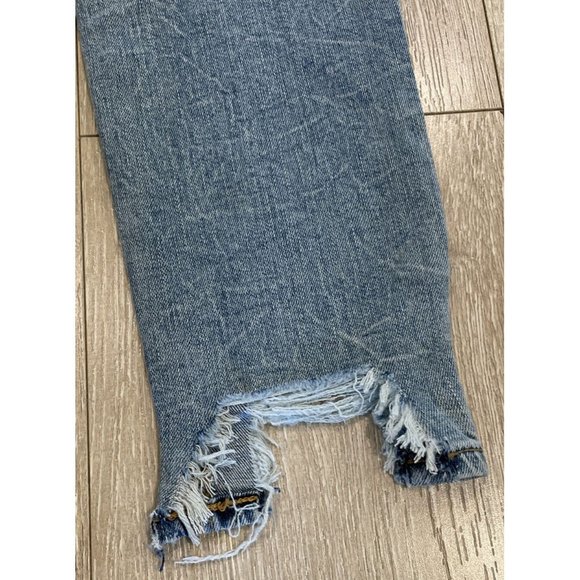 Rag & Bone JEAN Cate Mid-Rise Ankle Skinny Distressed Hem Medium Blue 26 NWT - Picture 11 of 13